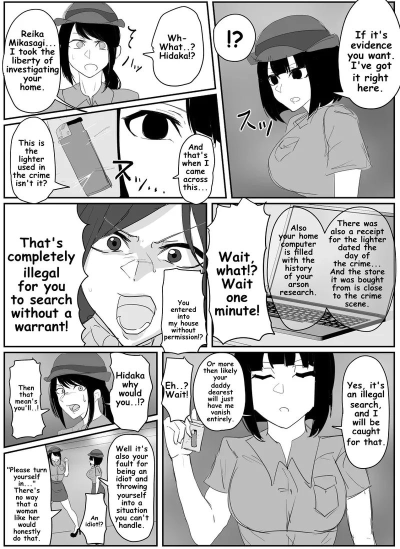 A young lady being arrested. Chapter 1-8 page 22 original parody - mouth mask bondage hentai manga - read online free