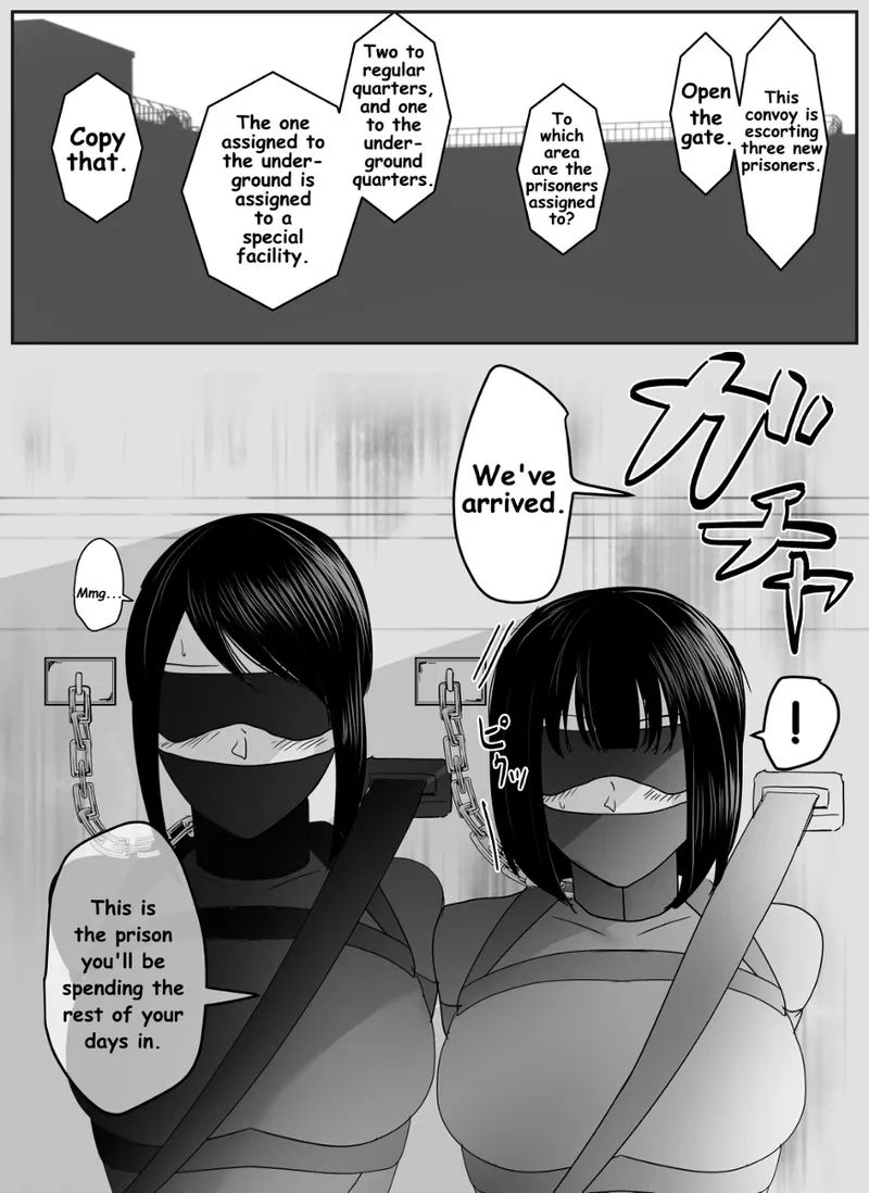A young lady being arrested. Chapter 1-8 page 34 original parody - mouth mask bondage hentai manga - read online free