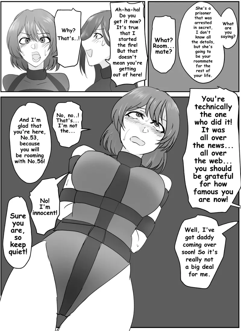 A young lady being arrested. Chapter 1-8 page 42 original parody - mouth mask bondage hentai manga - read online free