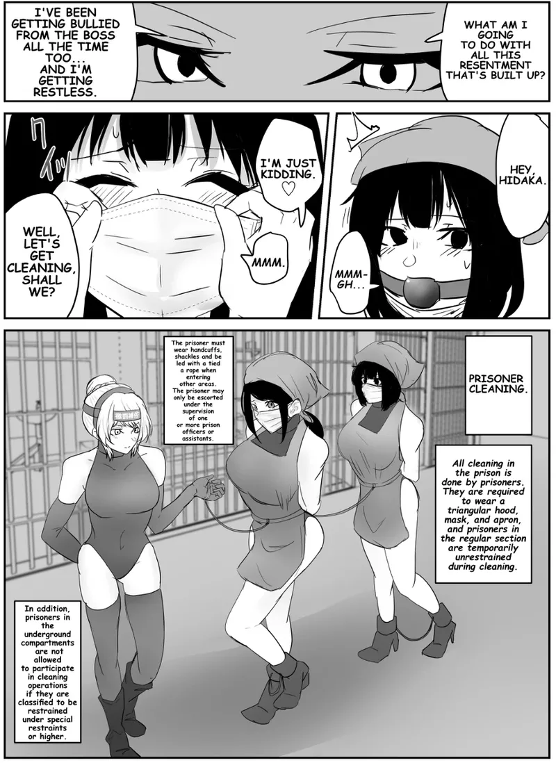 A young lady being arrested. Chapter 1-8 page 48 original parody - mouth mask bondage hentai manga - read online free