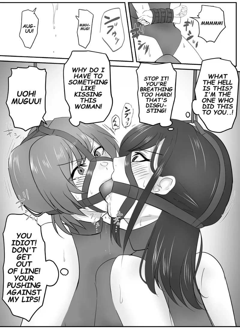 A young lady being arrested. Chapter 1-8 page 57 original parody - gag bondage hentai manga - read online free