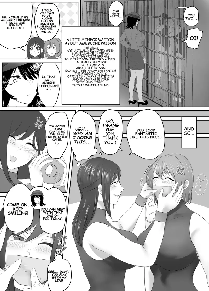 A young lady being arrested. Chapter 1-8 page 82 original parody - mouth mask bondage hentai manga - read online free