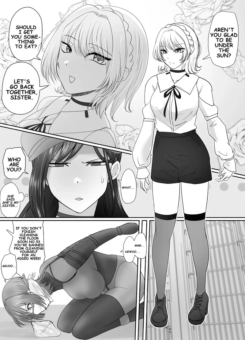 A young lady being arrested. Chapter 1-8 page 90 original parody - mouth mask bondage hentai manga - read online free