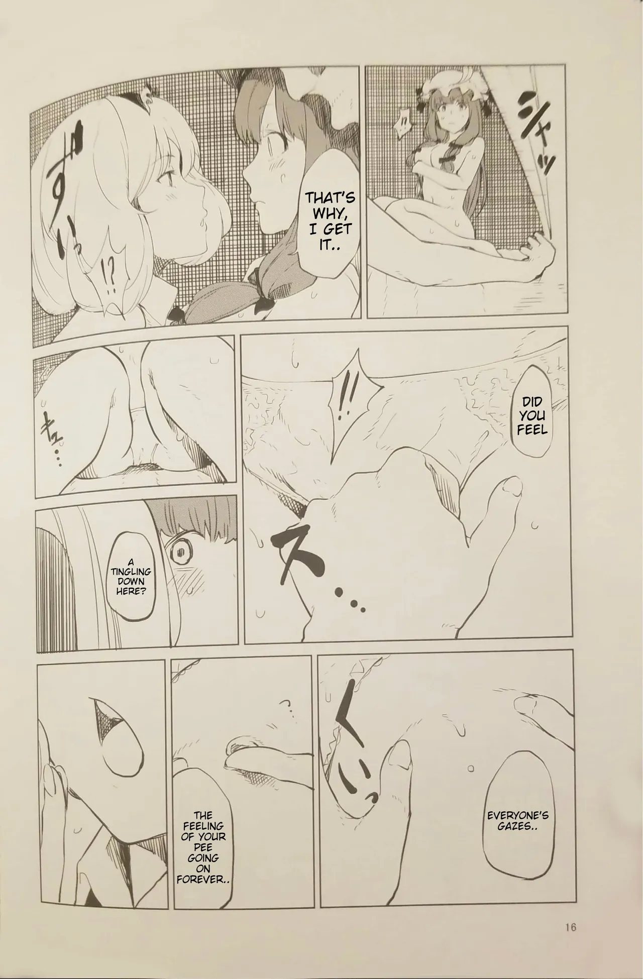 Toile ni Ikitai! Patchouli desu ga | Patchouli wants to go to the bathroom! page 15 featuring patchouli knowledge touhou project parody - urination twintails hentai manga - read online free