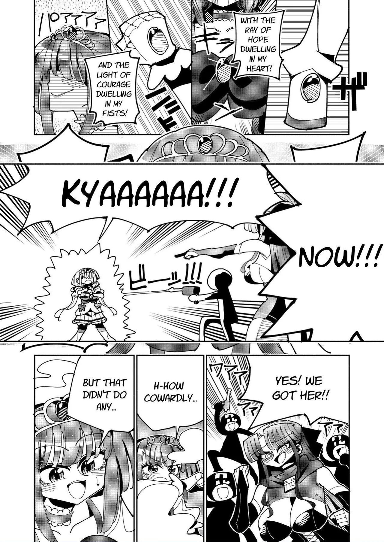 Futanari Mahou Shoujo VS Aku no Onna Kanbu no Yuuwaku | Futanari Magical Girl vs Seduction of an Evil Female Executive page 10 original parody - stockings blowjob hentai manga - read online free