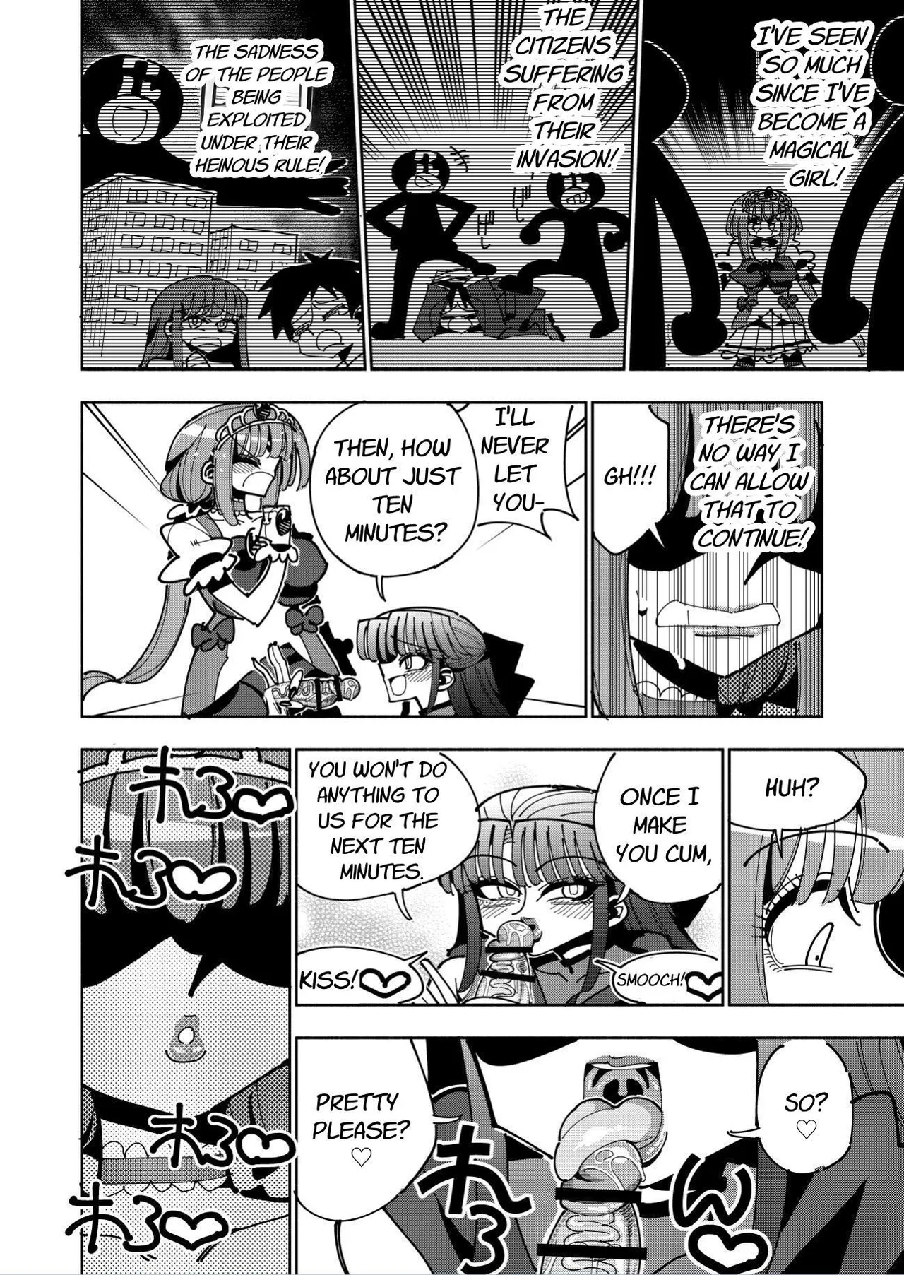 Futanari Mahou Shoujo VS Aku no Onna Kanbu no Yuuwaku | Futanari Magical Girl vs Seduction of an Evil Female Executive page 34 original parody - futanari magical girl hentai manga - read online free
