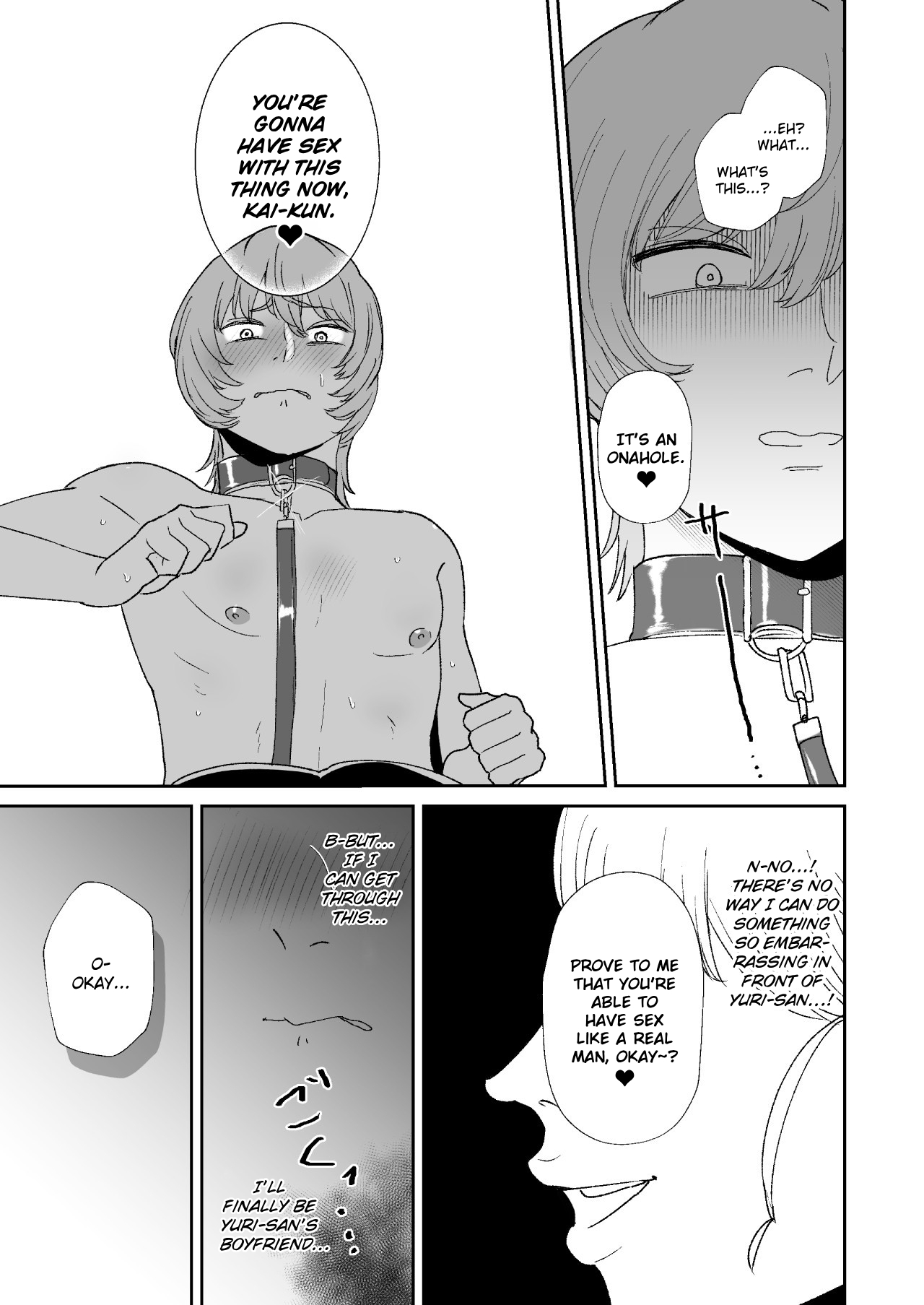 [Okuchi no Okuchi (Watari Kaoru)] Boku wa Maso ga Daikoubutsu na Onee-san no Omocha | I’m the Toy of a Masochist’s Lover Onee-san [English] page 24 original parody - big breasts pegging hentai manga - read online free
