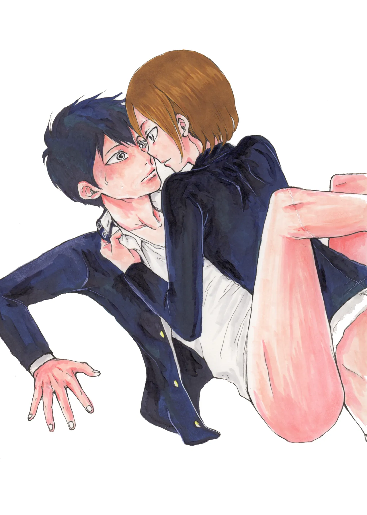 いきがって男友達にちんこしゃぶらせたら 無理矢理尻穴レイプされてギャン泣きした俺 page 27 original parody - anal males only hentai manga - read online free