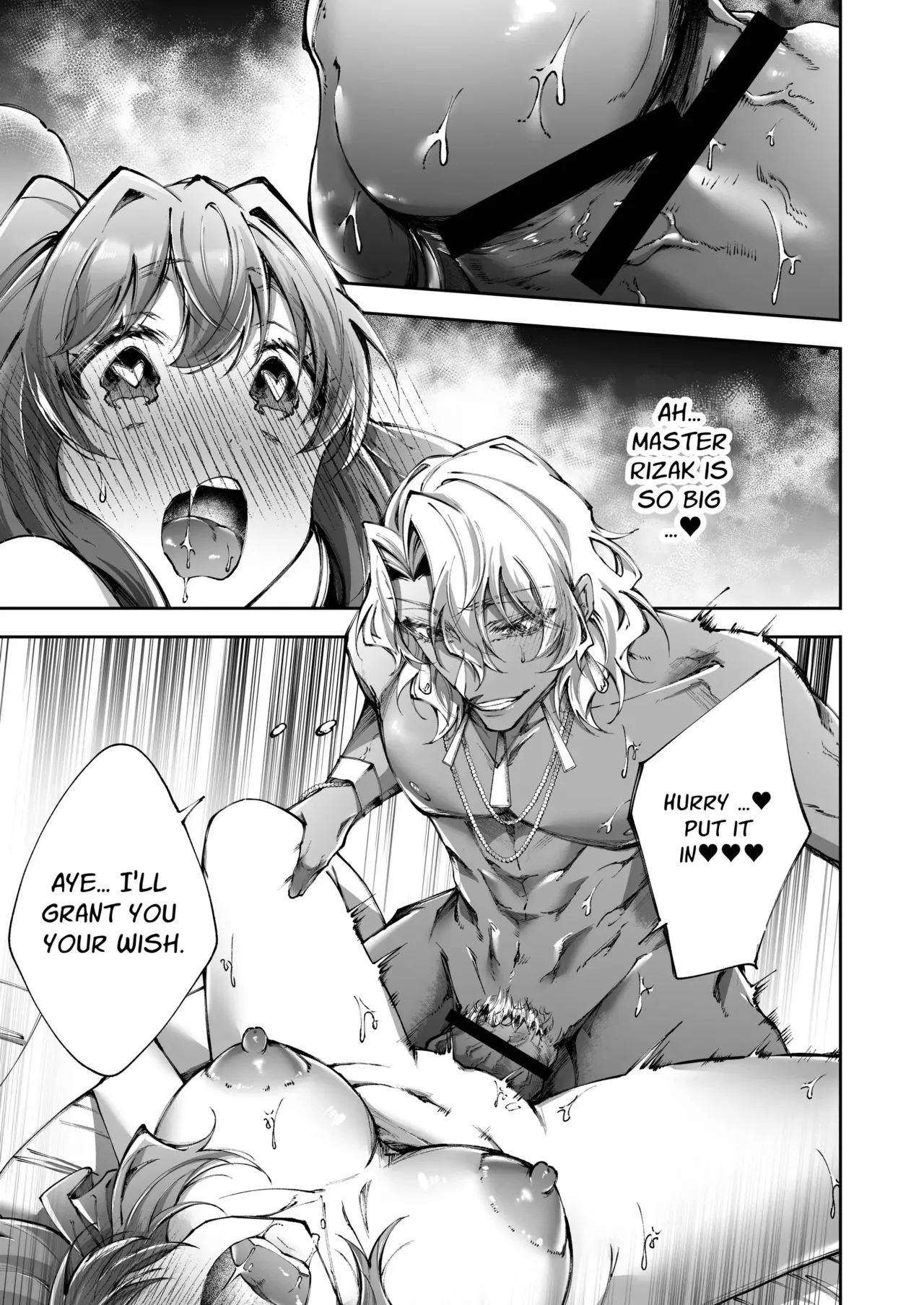 [DARKMOON (Ishimochi, Sumeragi Yui)] Mahou no Lamp ~Nannari to Gomeirei o Douzo~ | The Magic Lamp ~your wish is my command~ [English] [Signe] page 32 original parody - sole female sole male hentai manga - read online free