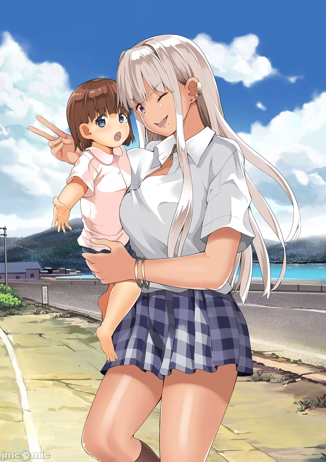 続 田舎の黒ギャルJKと結婚した日常 page 44 original parody - multi-work series watermarked hentai manga - read online free