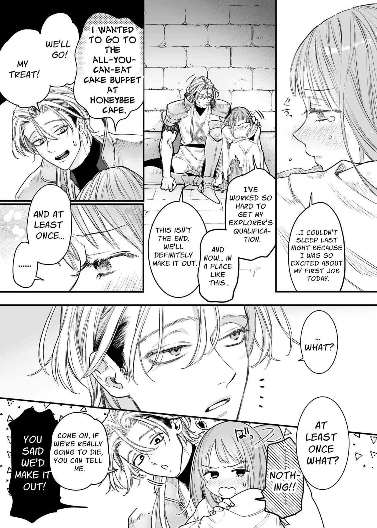 Tada no Osananajimi no Hazudatta Kiyoshi Kishi ga Danjon no Misshitsu de Sekinen no Shūchaku o Kokuhaku Shitekita!?｜The Holy Knight Who Was Supposed To Be My Friend Confesses His Obsession For Me In A Dungeon Room page 38 original parody - sole female sole male hentai manga - read online free