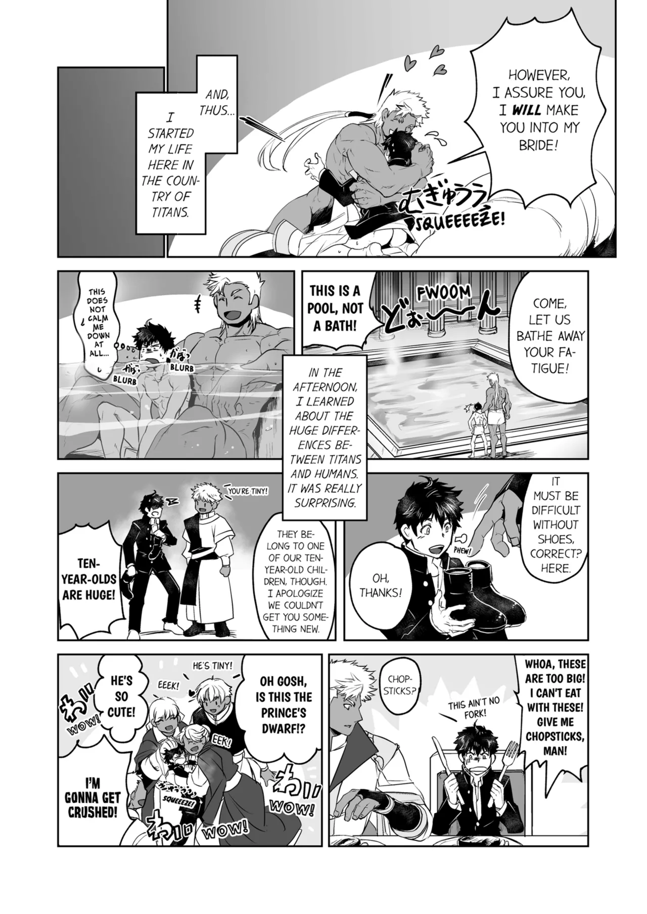 Kyojinzoku no Hanayome | The Titan's Bride Vol. 1-2 page 31 - kissing uncensored hentai manga - read online free