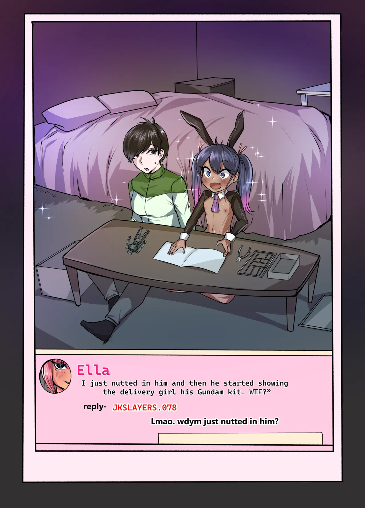 Hyper Rush Bunny page 45 original parody - futanari kissing hentai manga - read online free