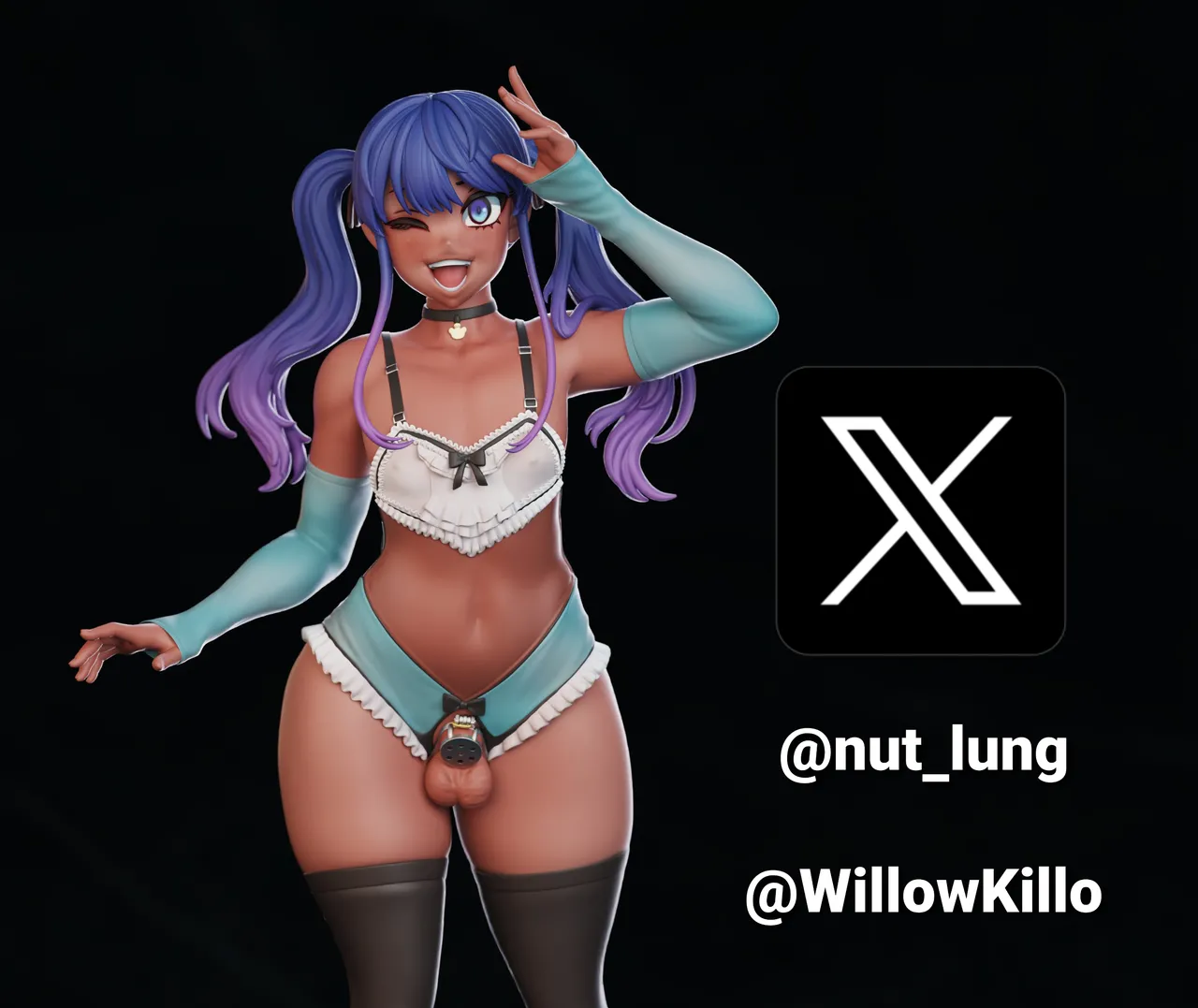 Hyper Rush Bunny page 48 original parody - futanari kissing hentai manga - read online free