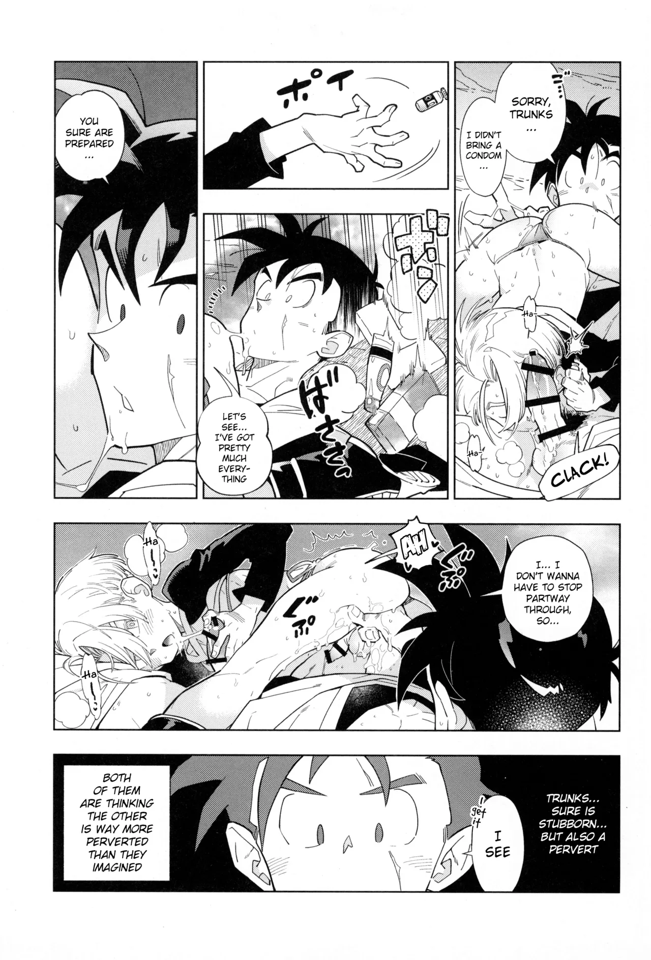 Nee Gohan-san Micro Bikini Suki desu ka? | Hey Gohan, Do You Like Microbikinis? page 15 featuring trunks briefs dragon ball z parody - bikini blowjob hentai manga - read online free