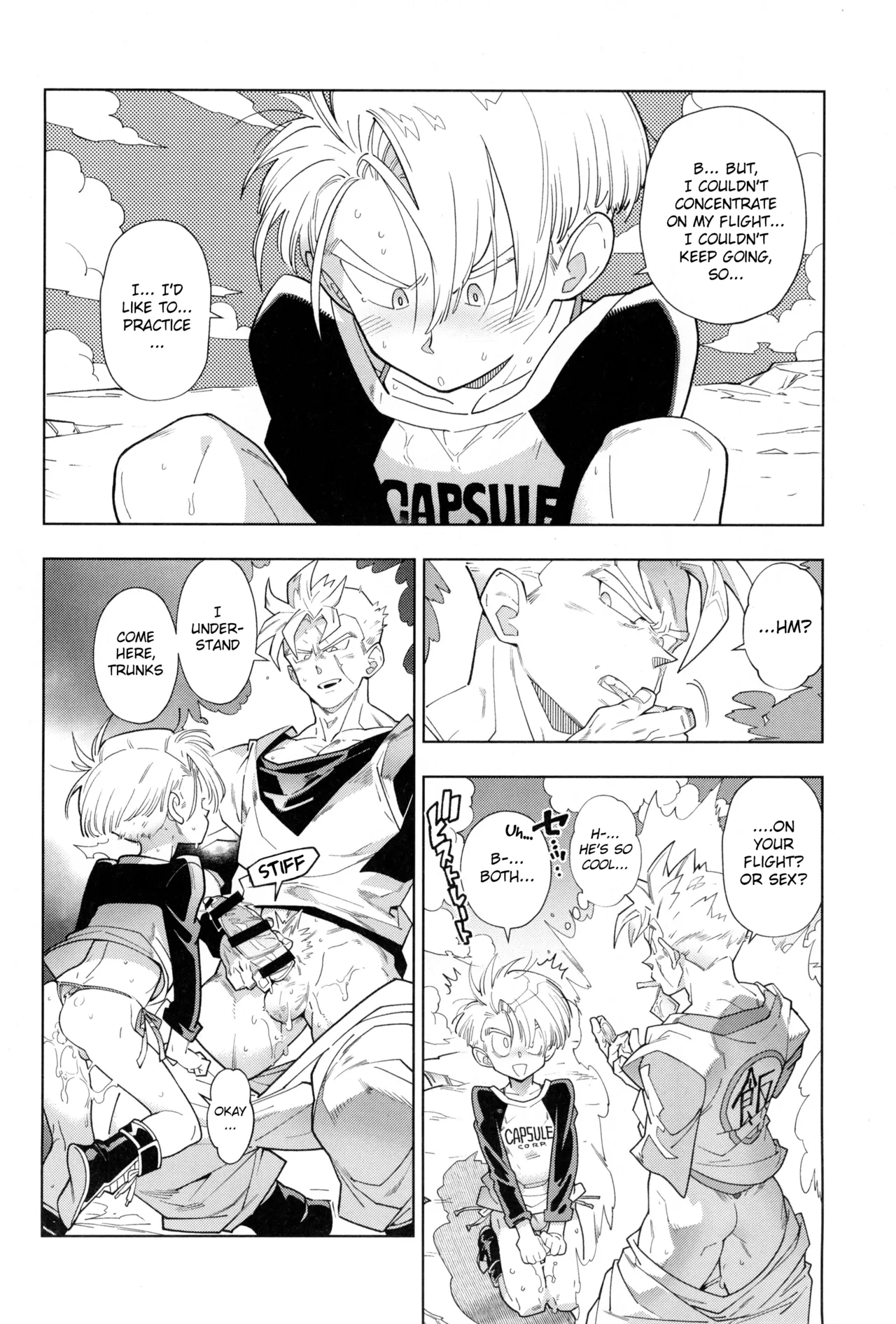 Nee Gohan-san Micro Bikini Suki desu ka? | Hey Gohan, Do You Like Microbikinis? page 22 featuring trunks briefs dragon ball z parody - anal crossdressing hentai manga - read online free