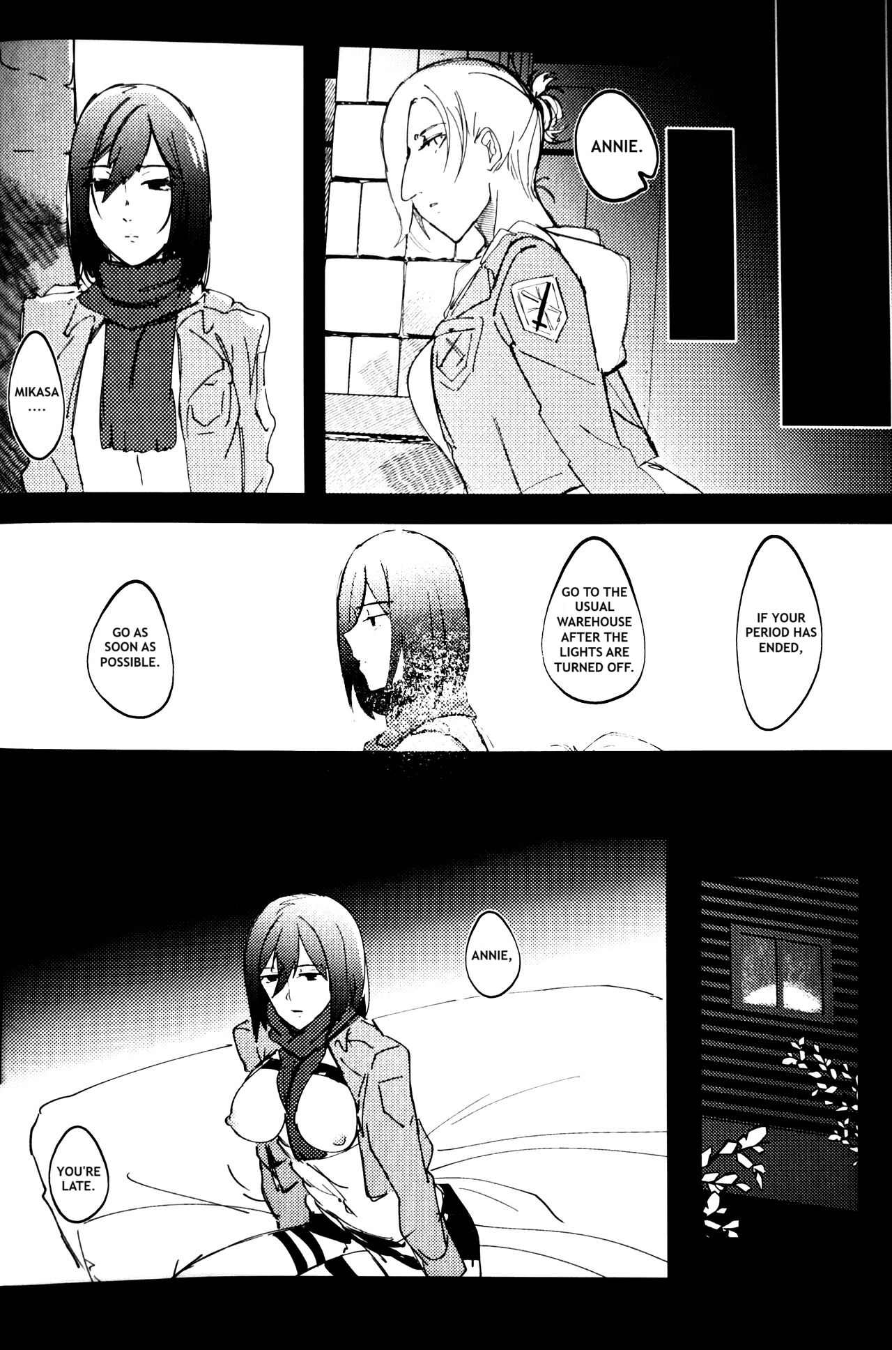 Gukou page 9 featuring mikasa ackerman shingeki no kyojin parody - females only yuri hentai manga - read online free