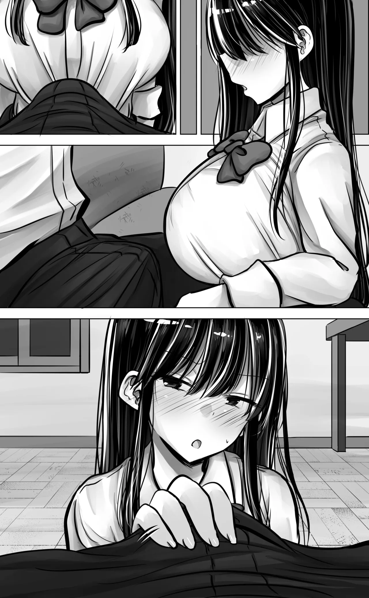 Metsuki mo Kuchi mo Warui Kouhai-chan wa Ore no Koto ga Suki. page 81 original parody - big breasts schoolgirl uniform hentai manga - read online free