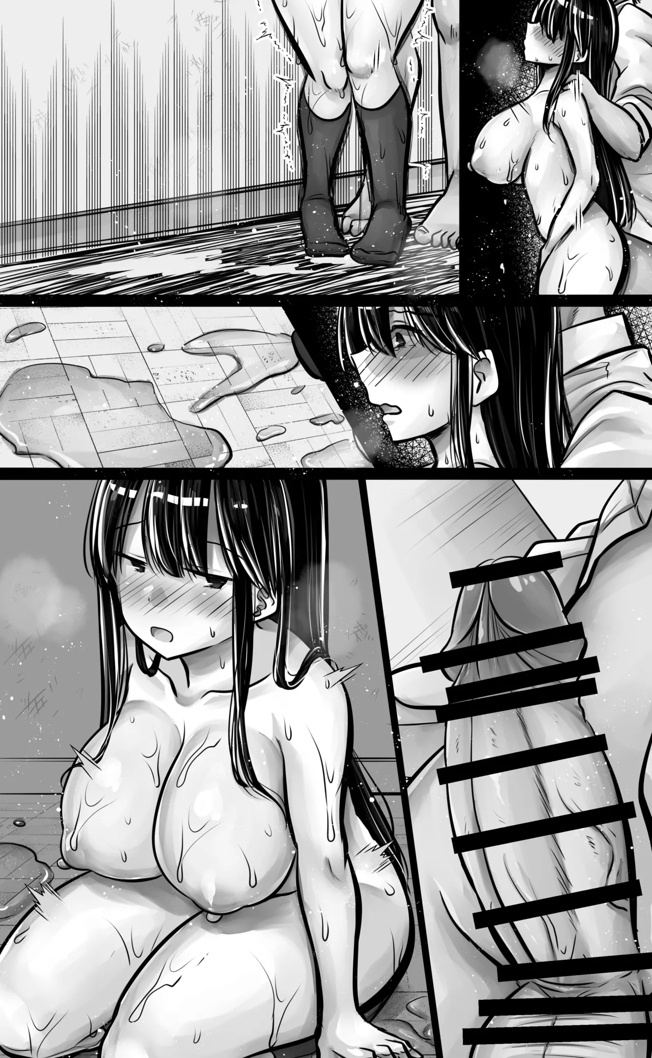 Metsuki mo Kuchi mo Warui Kouhai-chan wa Ore no Koto ga Suki. page 96 original parody - big breasts schoolgirl uniform hentai manga - read online free