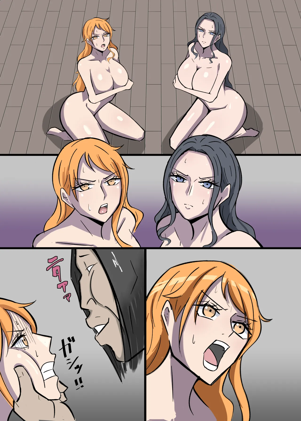 ワンピ×無敵キモ男② page 30 featuring nami one piece parody - big breasts dark skin hentai manga - read online free