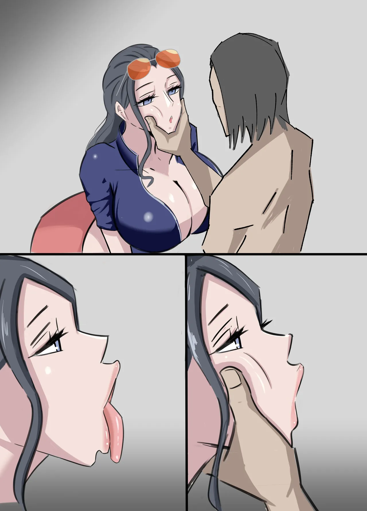 ワンピ×無敵キモ男① page 45 featuring nami one piece parody - big breasts dark skin hentai manga - read online free