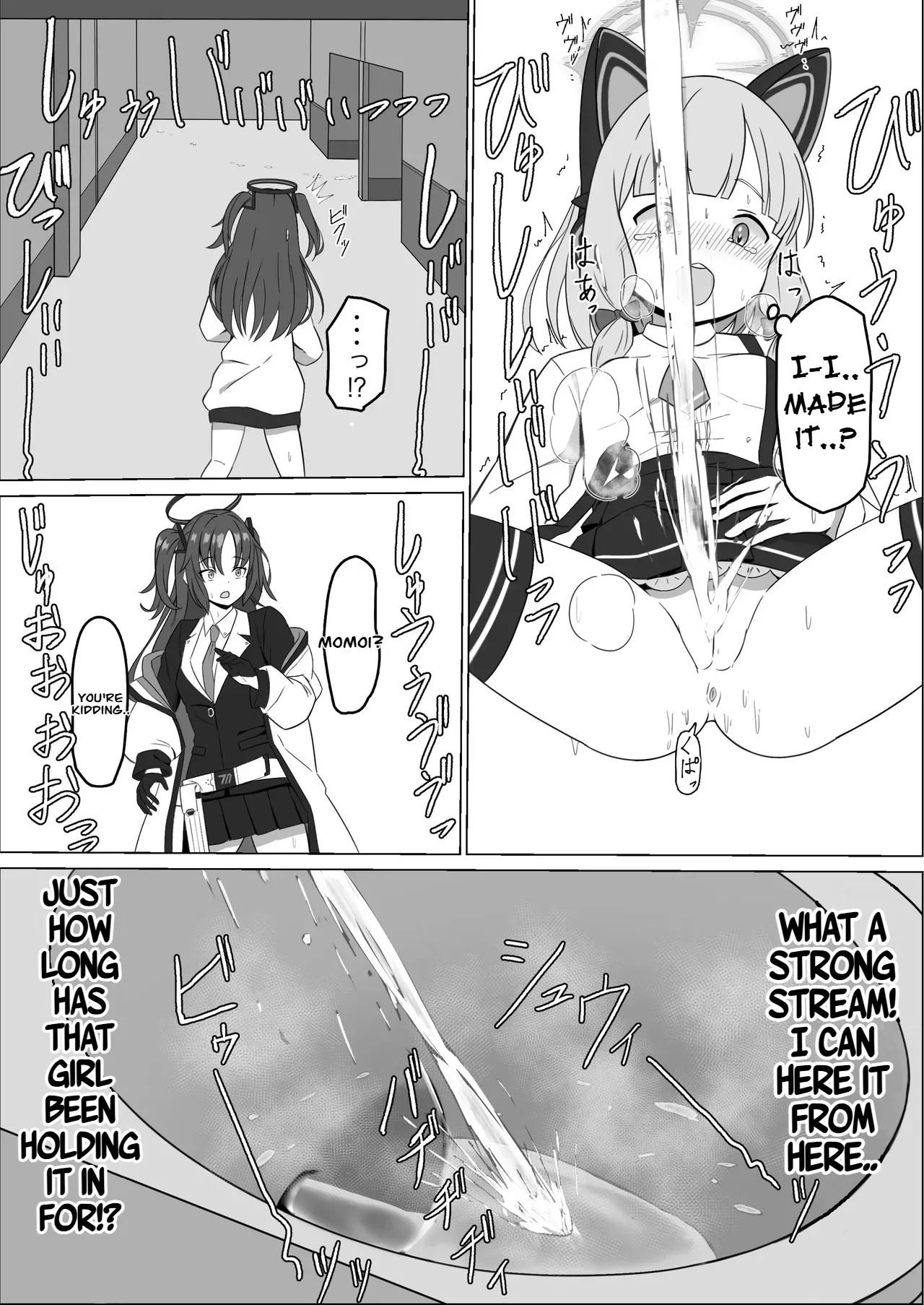Momoi Splash! page 15 featuring momoi saiba blue archive parody - stockings kemonomimi hentai manga - read online free
