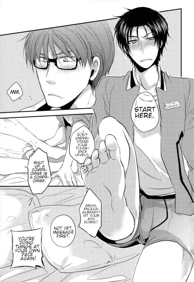 【Rakuban】 Shin-chan's Foot Fetish page 26 featuring kazunari takao kuroko no basuke parody - glasses anal hentai manga - read online free