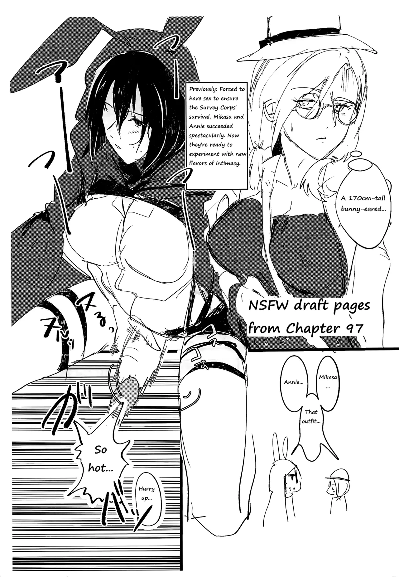 Guinea Pig page 24 featuring mikasa ackerman shingeki no kyojin parody - females only yuri hentai manga - read online free
