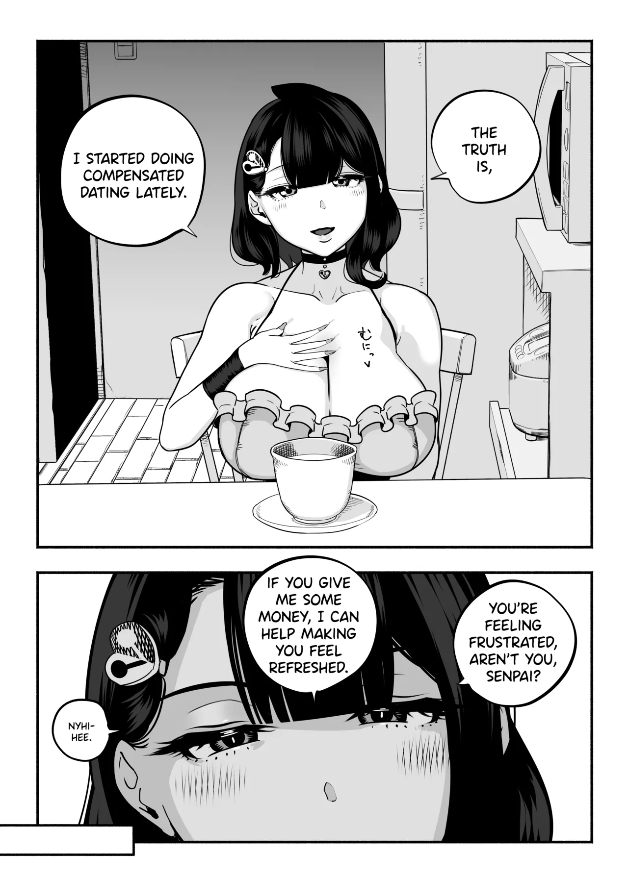 [Sakuranbo Nouen (Kondo Yume)] Gachikoi Fuuzoku 2.5 -Papa-katsu Joshi ni Jakusha Dansei Chinpo o Ijimerareru Hanashi- | Falling in Love at the Brothel 2.5 [English] [SDTLs] page 14 original parody - handjob big breasts hentai manga - read online free