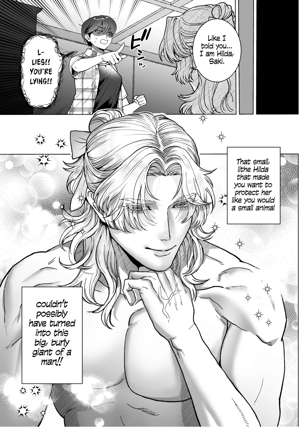 The Beautiful Princess♂ Wants to Dote on the Noble Night♀ page 22 original parody - muscle tomboy hentai manga - read online free