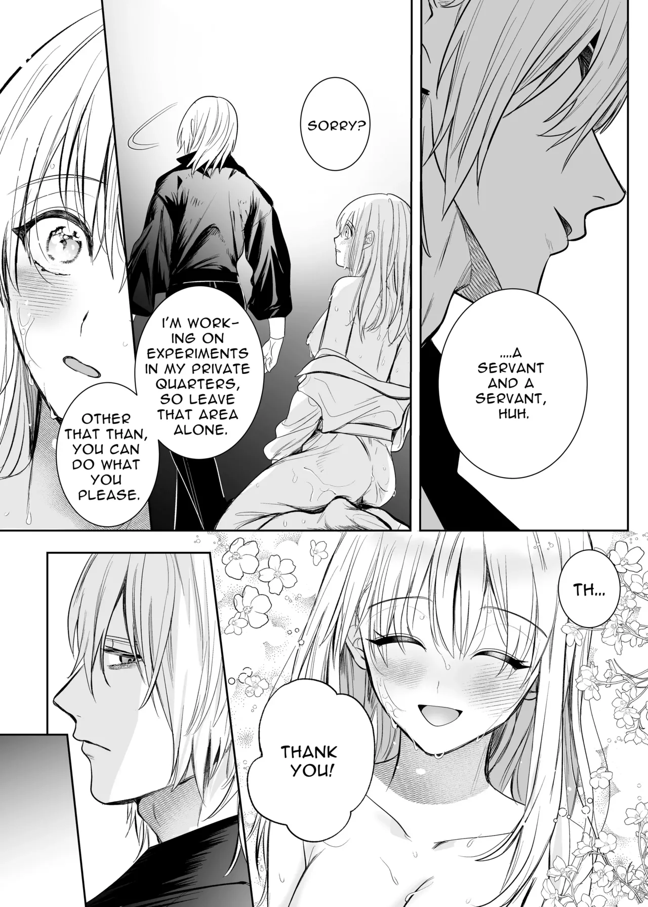 Majutsushi no Kakan | The Magician's Flowery Cage page 18 original parody - maid kissing hentai manga - read online free