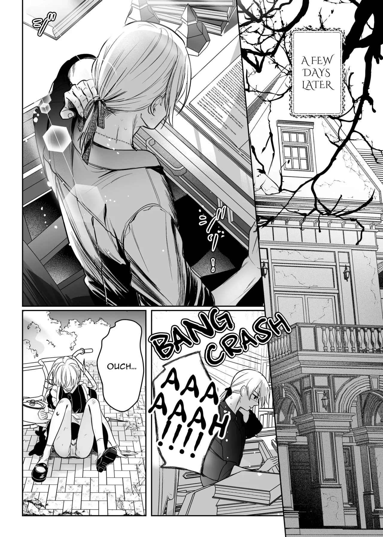 Majutsushi no Kakan | The Magician's Flowery Cage page 24 original parody - maid kissing hentai manga - read online free