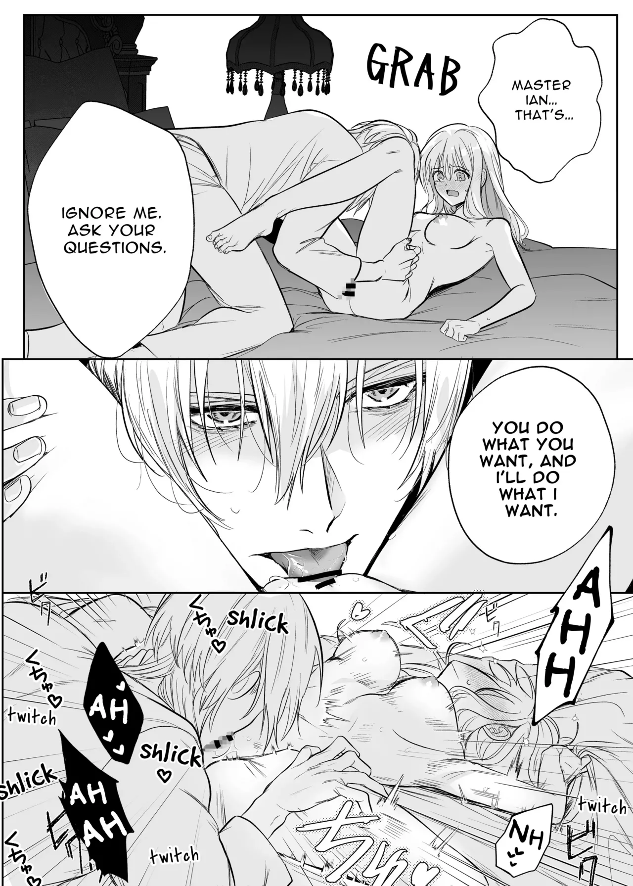 Majutsushi no Kakan | The Magician's Flowery Cage page 38 original parody - maid kissing hentai manga - read online free