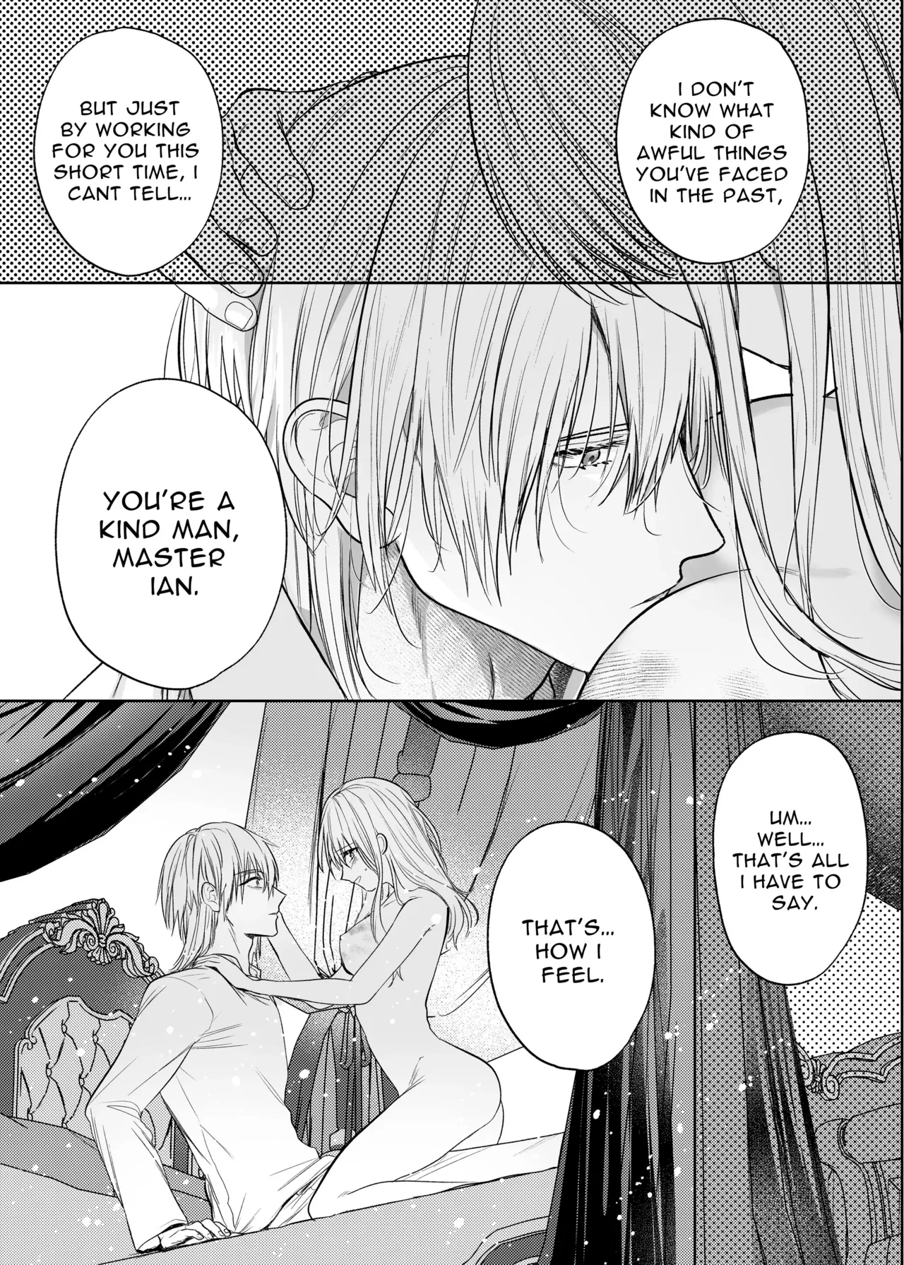 Majutsushi no Kakan | The Magician's Flowery Cage page 43 original parody - maid kissing hentai manga - read online free