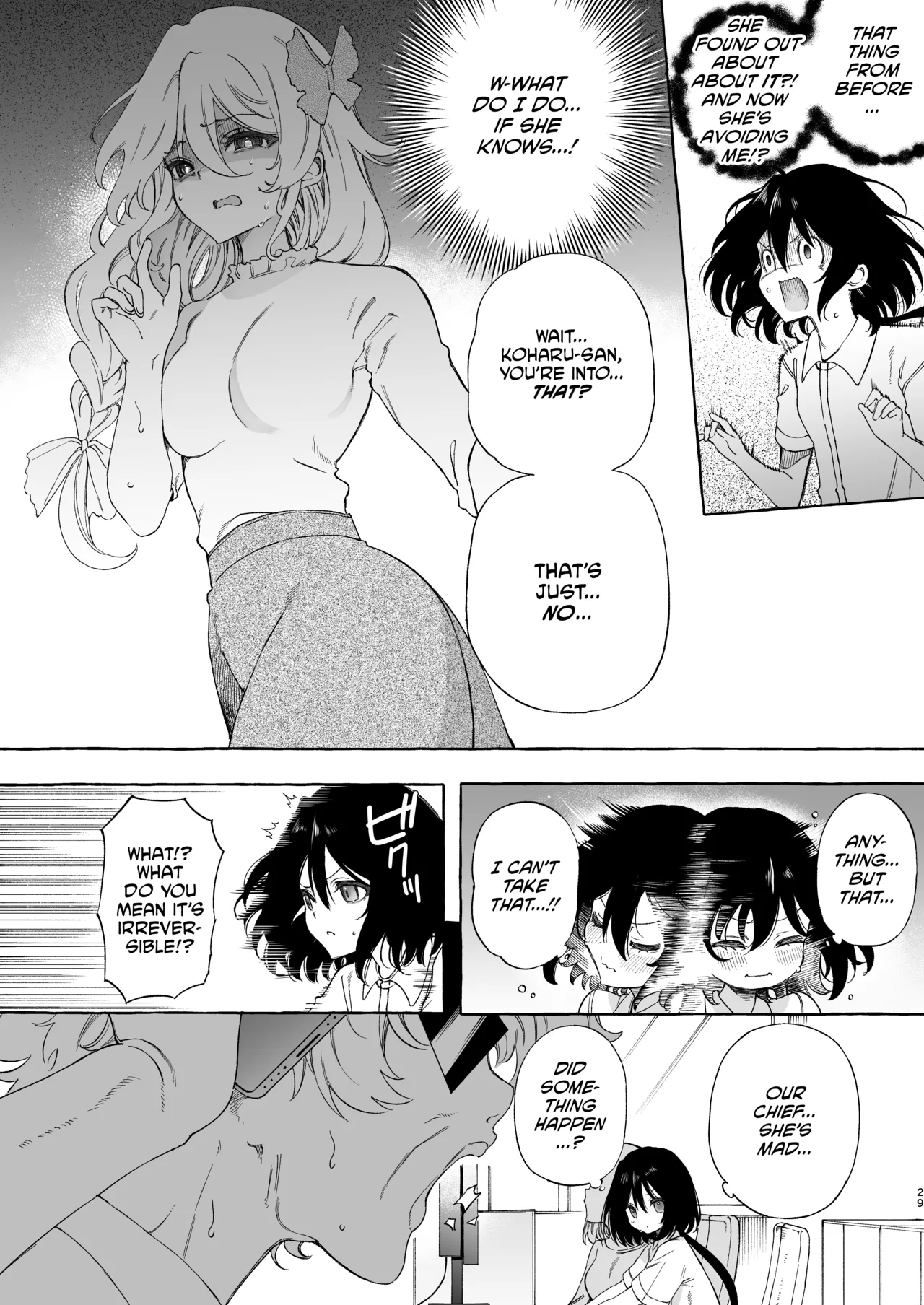 Mimi de Koishita Douryou page 29 original parody - yuri kissing hentai manga - read online free