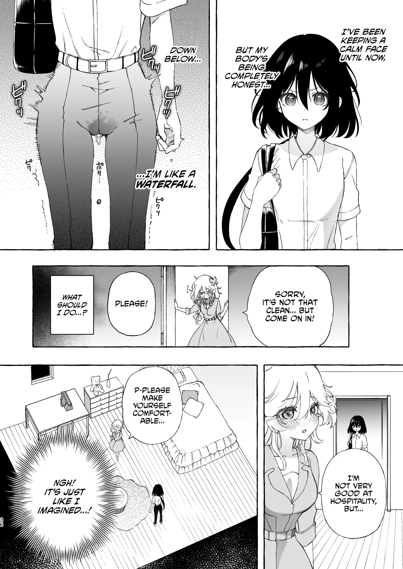 Mimi de Koishita Douryou page 36 original parody - yuri kissing hentai manga - read online free
