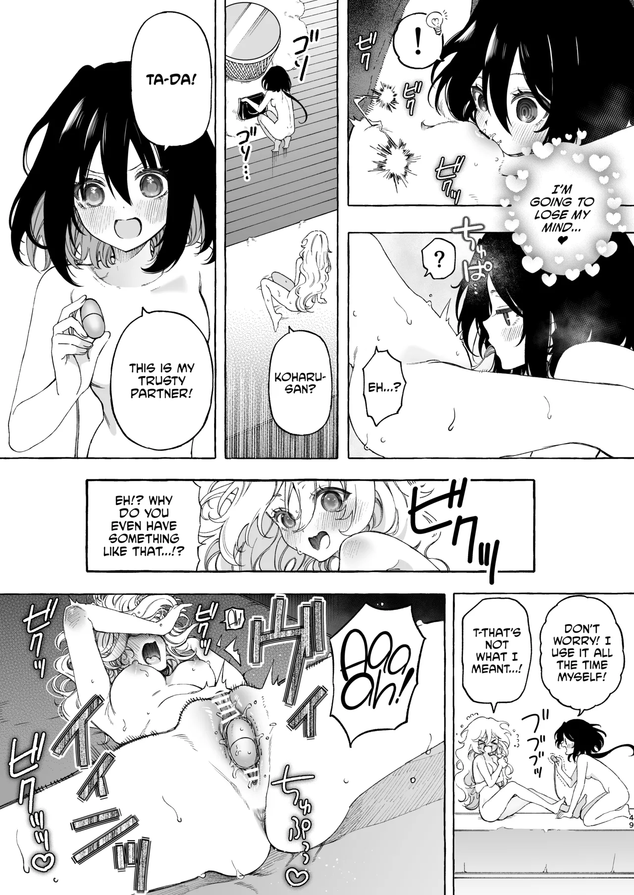 Mimi de Koishita Douryou page 49 original parody - yuri kissing hentai manga - read online free