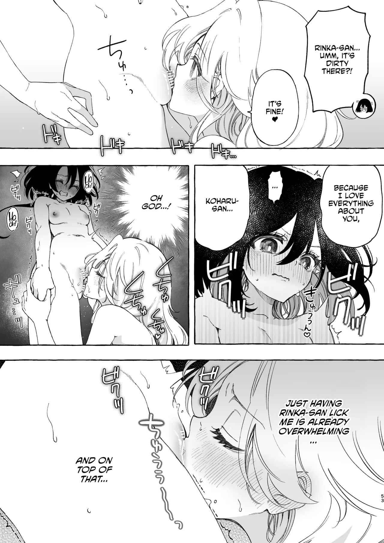 Mimi de Koishita Douryou page 53 original parody - yuri kissing hentai manga - read online free