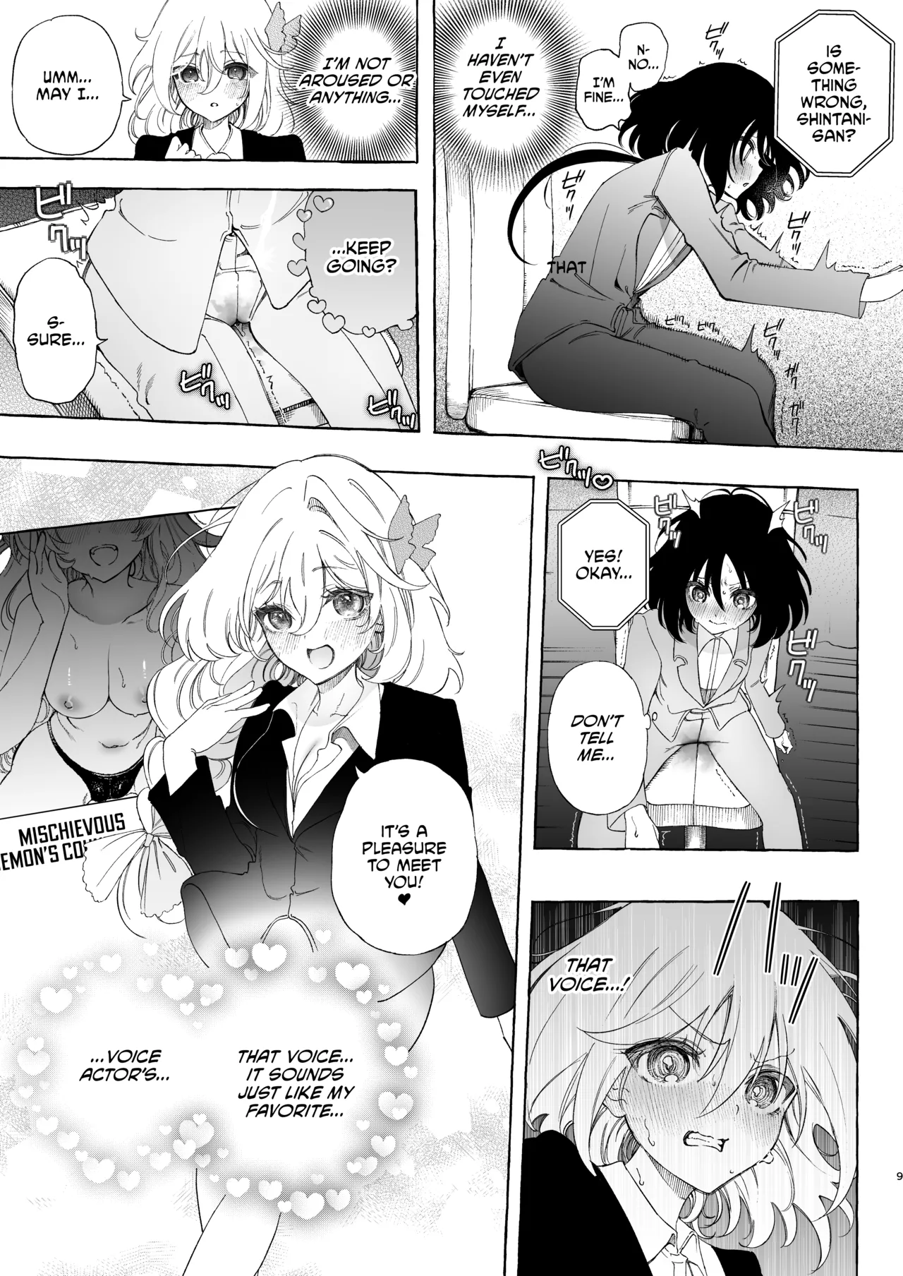 Mimi de Koishita Douryou page 9 original parody - yuri kissing hentai manga - read online free