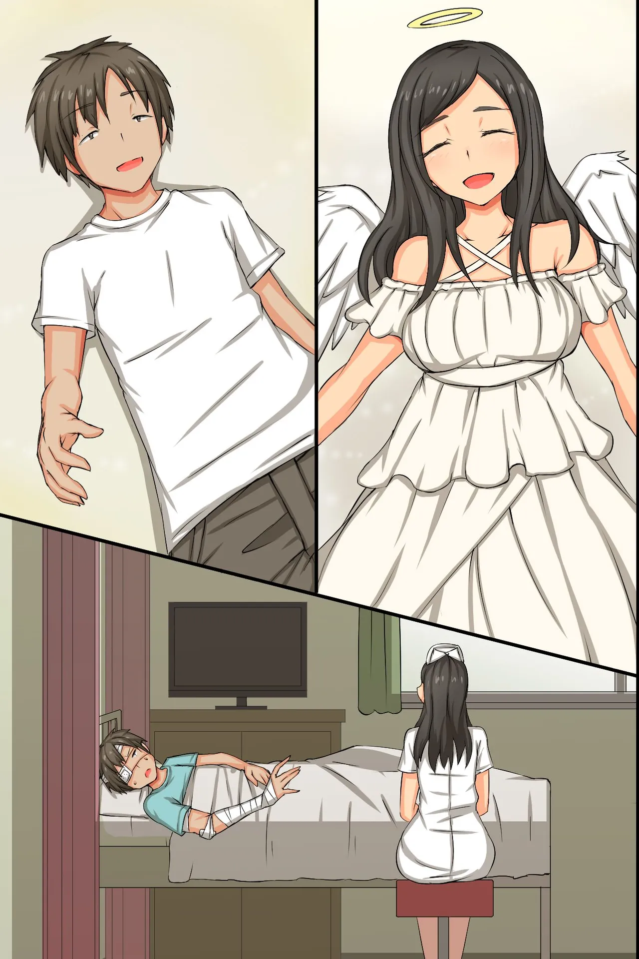 Mainichi Pakopako! Saimin Hamemakuri Nyuuin Seikatsu page 45 original parody - kissing big breasts hentai manga - read online free