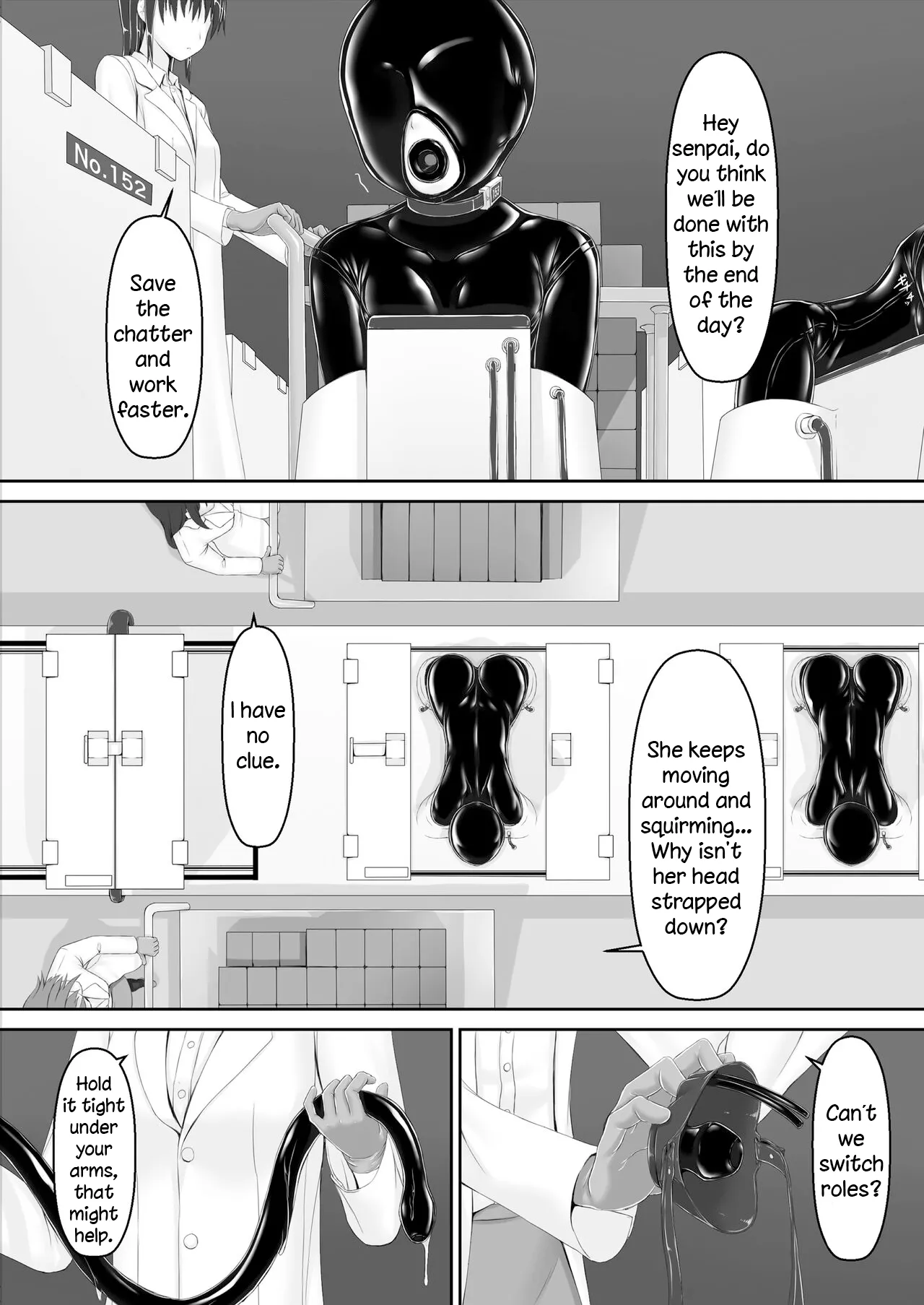 Paranoid Rubber Girl page 17 original parody - gag masturbation hentai manga - read online free