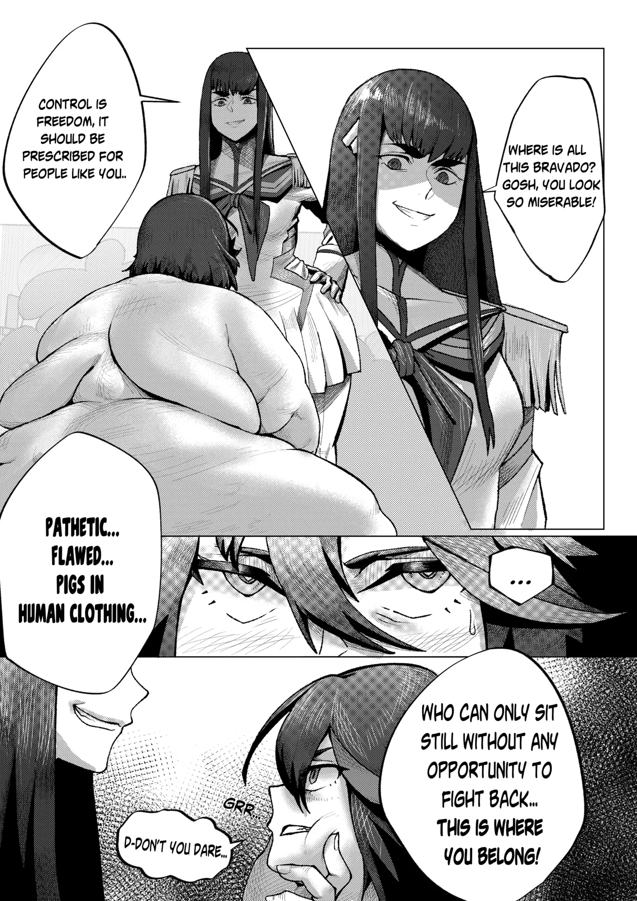 Persi - Kill La Kill WG page 12 featuring satsuki kiryuuin kill la kill parody - bbw weight gain hentai manga - read online free