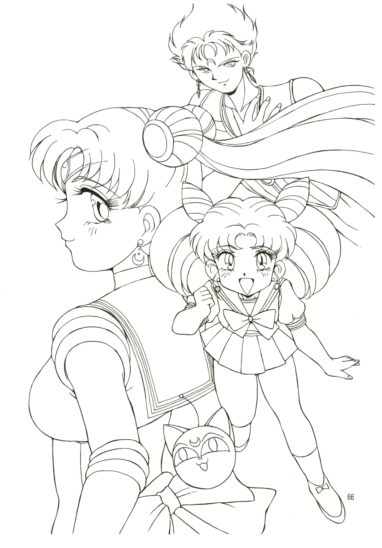 Mizuyoukan WORKS page 67 featuring sailor mars minky momo parody - big breasts very long hair hentai manga - read online free