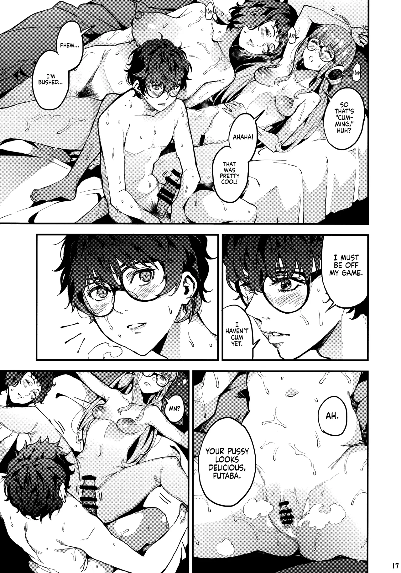 Kawakami Sensei to Futaba no Himitsu Kojin Jugyou | Kawakami-Sensei and Futaba's Secret Private Lessons page 19 featuring sadayo kawakami persona 5 parody - sole male hairy hentai manga - read online free