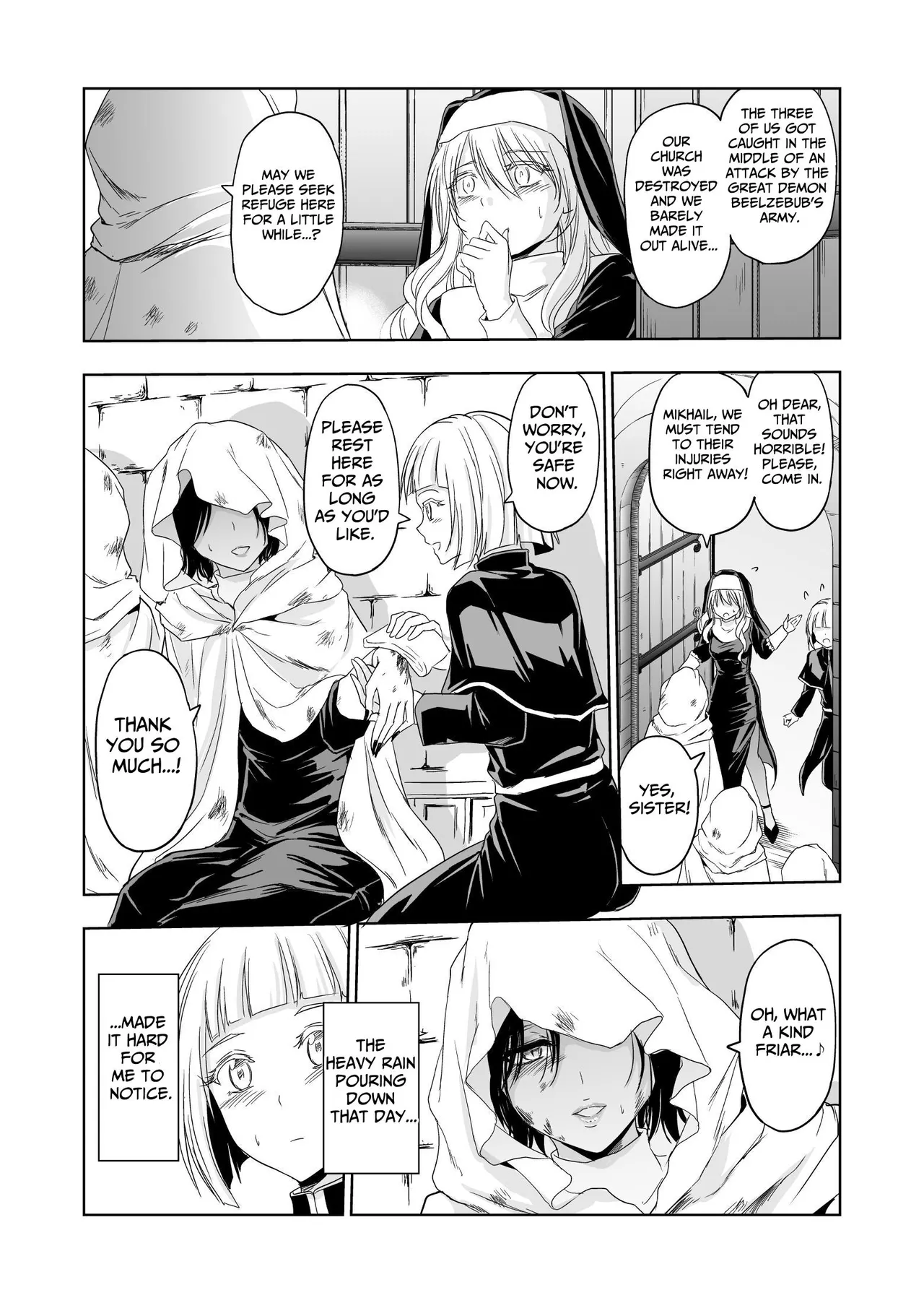 [Palace Inubousaki (Sister Maria Rosetta)] Shitsurakuen ~Haitoku ni Ochiru Seijo~ | Paradise Lost ~A Saint's Descent Into Immorality~ [Digital] [English] [tsuyoshi] page 12 original parody - gloves beauty mark hentai manga - read online free