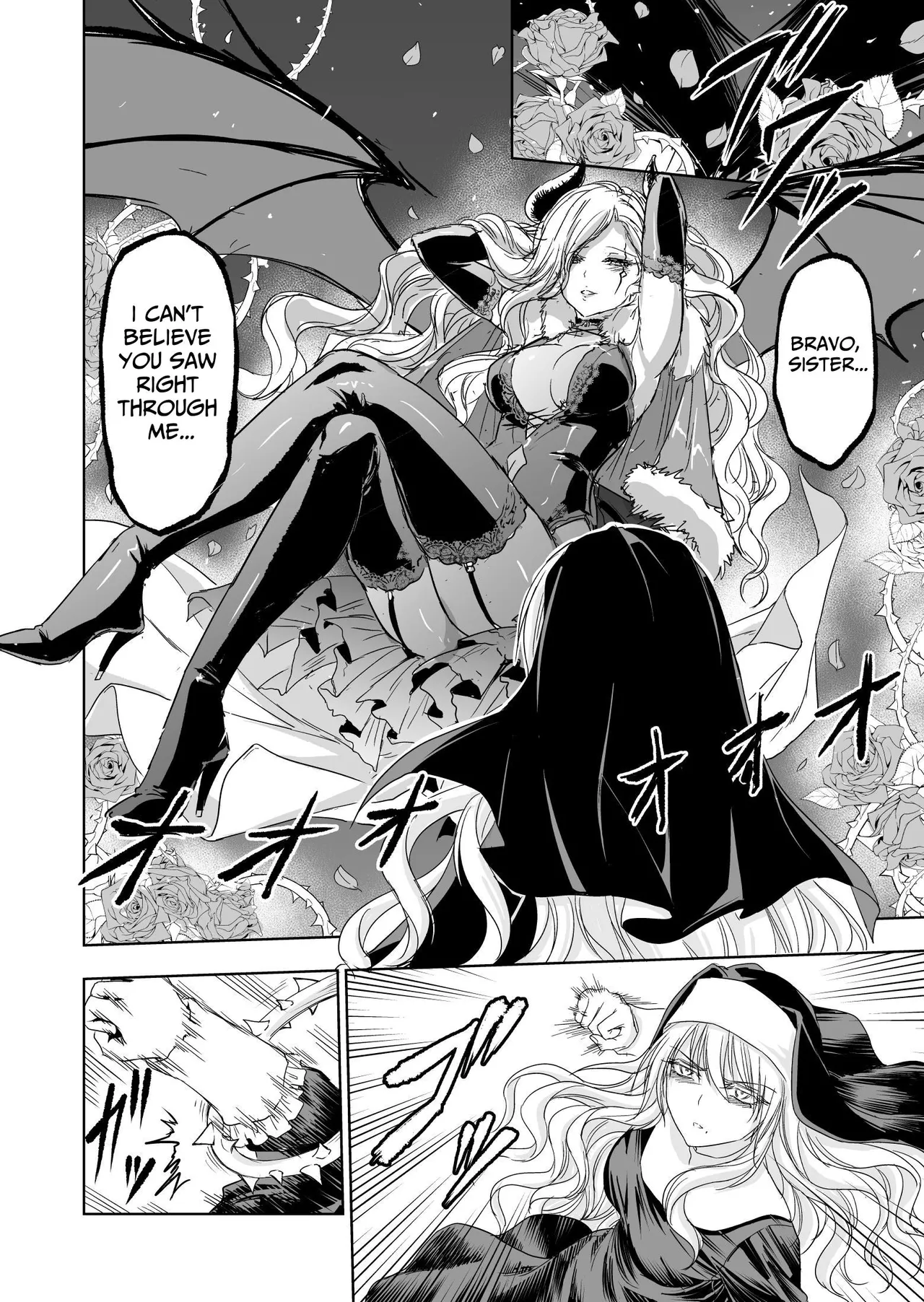 [Palace Inubousaki (Sister Maria Rosetta)] Shitsurakuen ~Haitoku ni Ochiru Seijo~ | Paradise Lost ~A Saint's Descent Into Immorality~ [Digital] [English] [tsuyoshi] page 15 original parody - kissing wings hentai manga - read online free