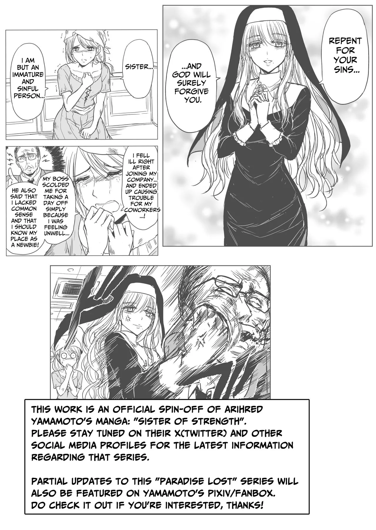 [Palace Inubousaki (Sister Maria Rosetta)] Shitsurakuen ~Haitoku ni Ochiru Seijo~ | Paradise Lost ~A Saint's Descent Into Immorality~ [Digital] [English] [tsuyoshi] page 40 original parody - gloves beauty mark hentai manga - read online free