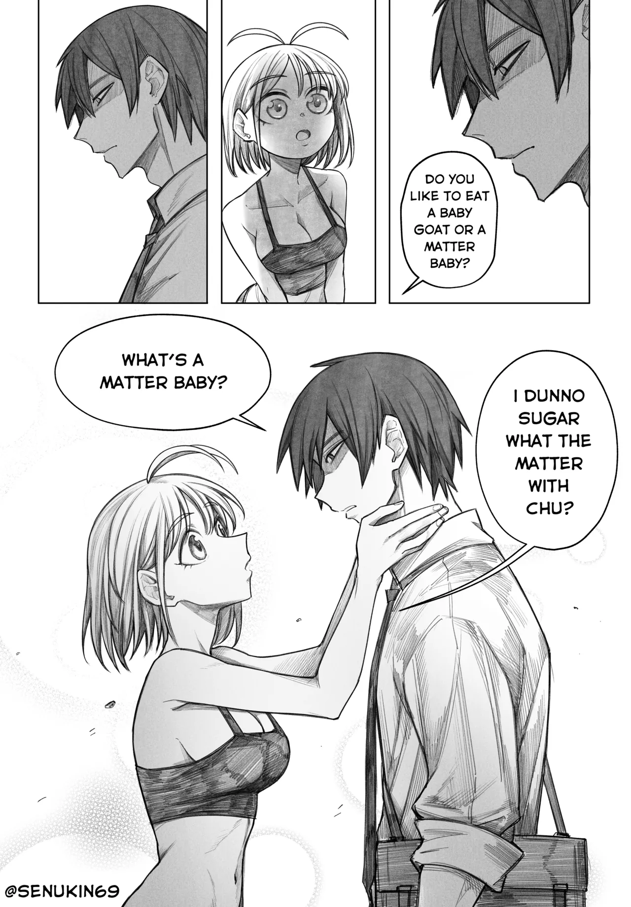 Brainrot Girlfriend page 48 original parody - big breasts hotpants hentai manga - read online free