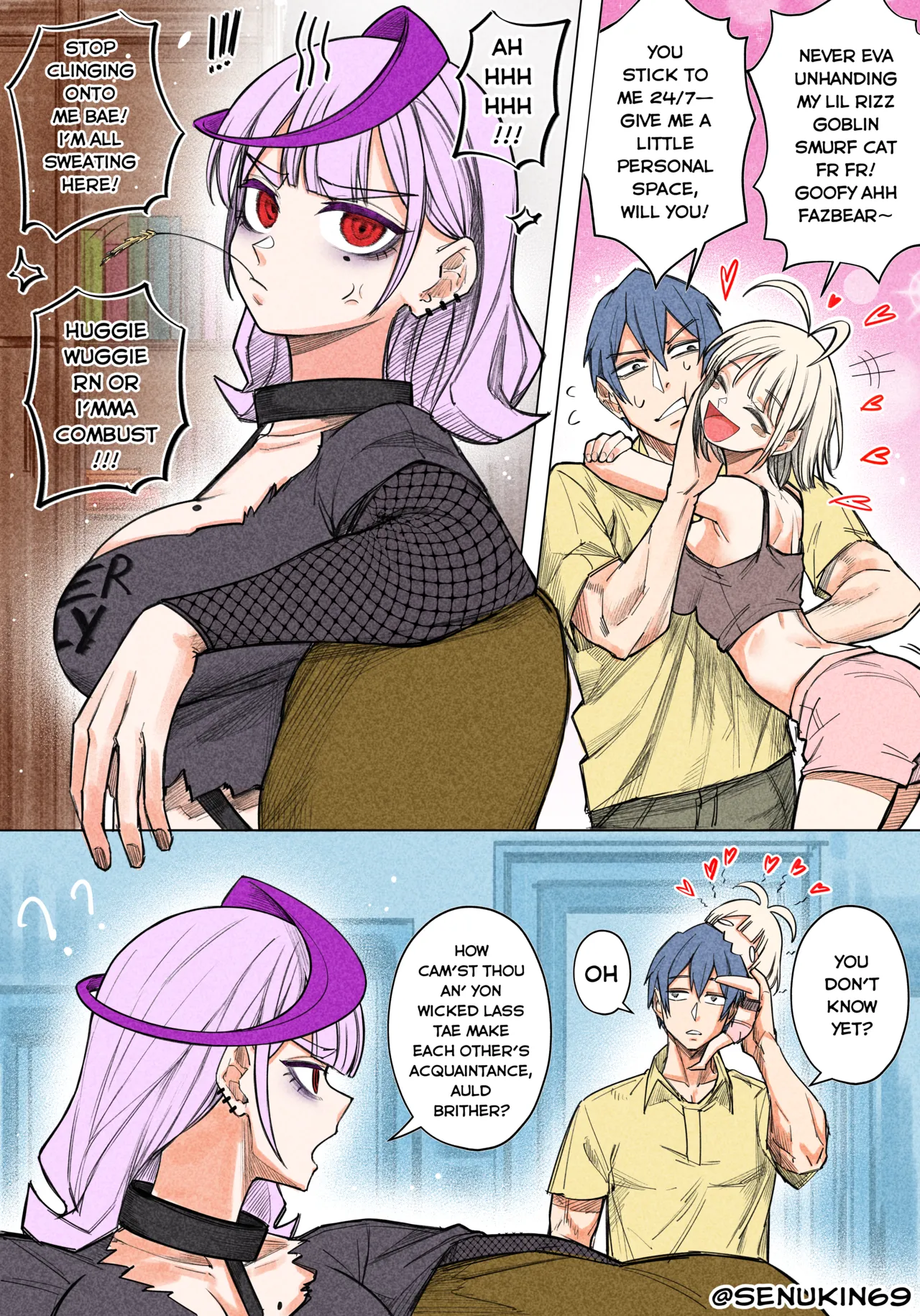 Brainrot Girlfriend page 58 original parody - big breasts hotpants hentai manga - read online free