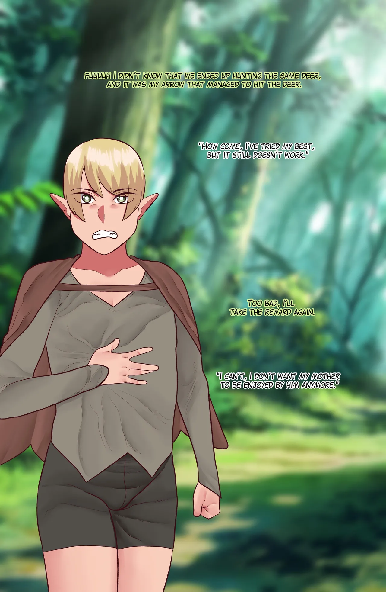 Onegai Elf Sensei page 36 original parody - beauty mark blindfold hentai manga - read online free